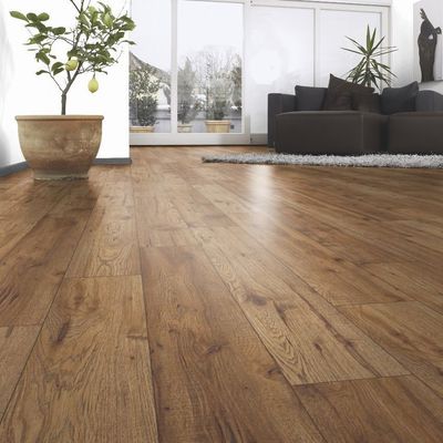 Pavimenti laminati in legno impermeabili con blocco a clic di 12 mm a colori multipli