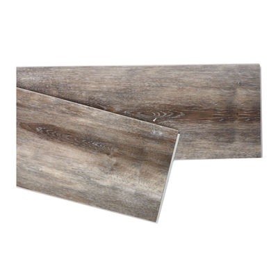 Colore semplice Uso interno Stile di legno di lusso Clica Pavimento in PVC / pavimento in lvt / pavimento in spc