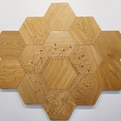 Pavimenti in legno ingegnerizzato a più strati da 15 mm da legno di noce da quercia per le scale della camera da letto
