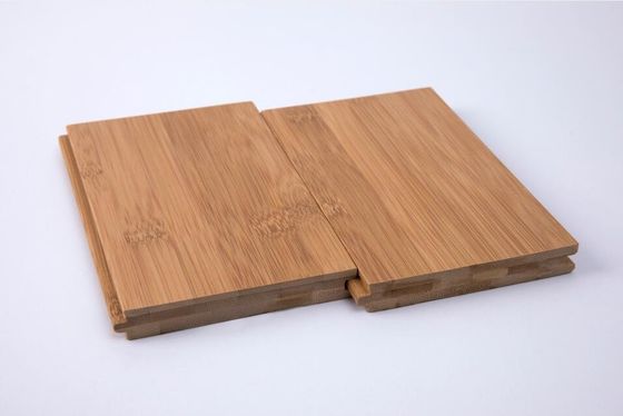 Pavimenti in legno massello in bambù T G spessore 12 mm con colore naturale e design T G