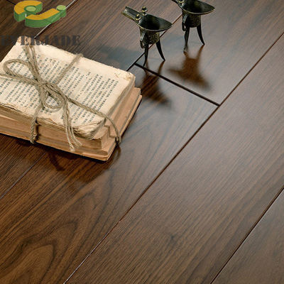 Pavimenti in legno rigido T G di legno rigido ingegnerizzato rosso nero marrone vintage