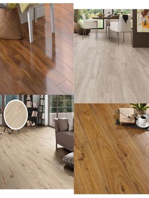 Densità di capacità durevole Pavimenti laminati a grano di legno da 12 mm con modello di aringhe