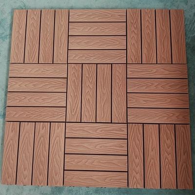 DIY Click Lock Pavimenti esterni Piastrelle composite in legno-plastico per pavimenti da giardino
