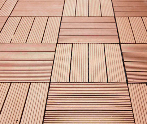 DIY Click Lock Pavimenti esterni Piastrelle composite in legno-plastico per pavimenti da giardino