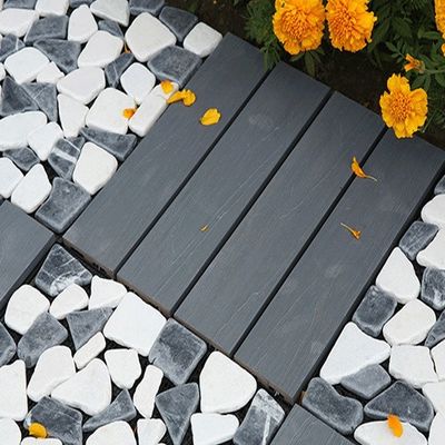 Pavimento esterno a piastrelle di marmo personalizzato con piattaforma in compensato e telaio in alluminio
