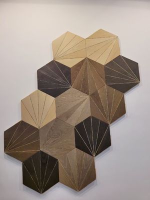 Pavimento in legno ingegneristico Parkett Boden Finish Stile di design moderno Pavimento in legno duro da 18 mm
