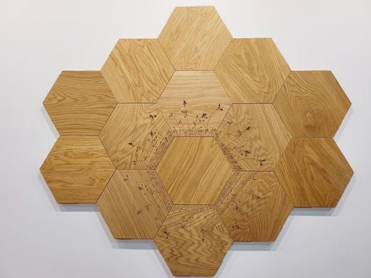 Pavimento in legno ingegneristico Parkett Boden Finish Stile di design moderno Pavimento in legno duro da 18 mm