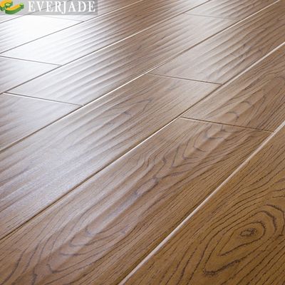 Pavimenti laminati a V-Groove eco-compatibili con stile V-Groove Edge in legno grigio nero