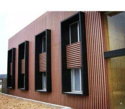 Pannelli murali decorativi in legno e plastica composita con rivestimento in WPC 3D di alta classe