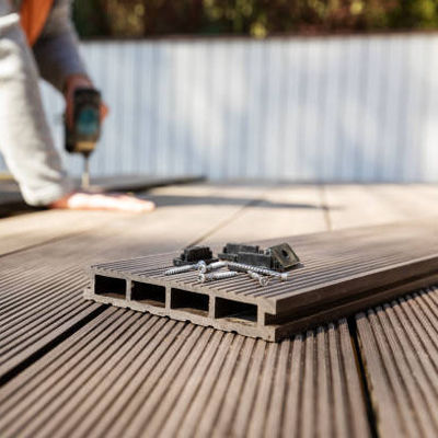 Piastrelle composite Ugaslavia Fascia 3m Lunghezza 4,8m Liberamento aiuto Grp Decking Composite