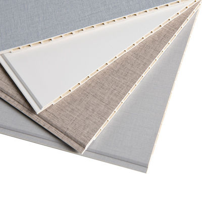 Materiale per la decorazione degli uffici Eco-friendly Bambù Fibra di legno PVC Composite Parete Rivestimento