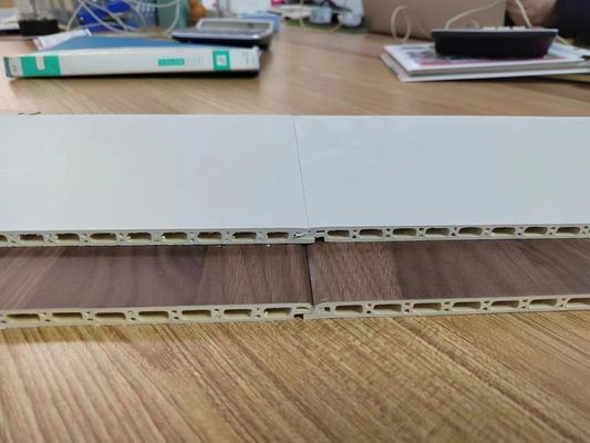 Materiale per la decorazione degli uffici Eco-friendly Bambù Fibra di legno PVC Composite Parete Rivestimento