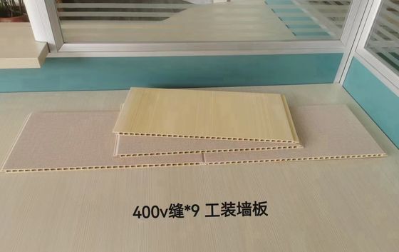 Materiale per la decorazione degli uffici Eco-friendly Bambù Fibra di legno PVC Composite Parete Rivestimento