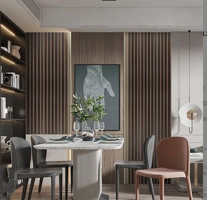 Panel di parete PS Geometrico leggero Griglia acustica a colori ecologici e personalizzati