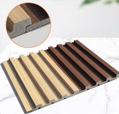 Decorazione d'interni pannelli murali a piatto Disegno di grani di legno e grani di legno tessuti