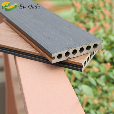 Pvc bullnose teak 2x4 3d Liquidatori di legname Legno Plastico composito Decking 100%pvc 22mm CE