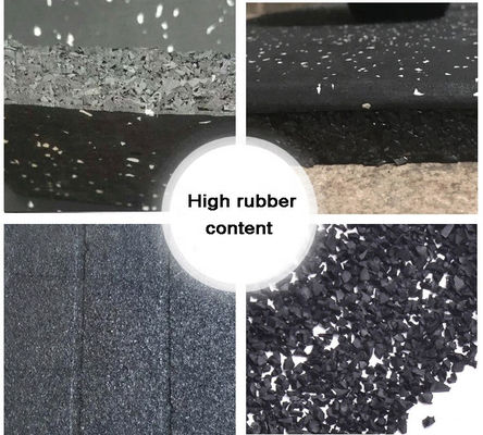 85% SBR Granuli 15%EPDM Granuli Eva Gym Carpet Plank per garage/sottopiani in gomma