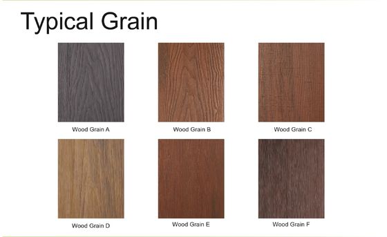Trattamento di superficie doppia WPC Decking 18mm sopra spessore per il parco balcone giardino