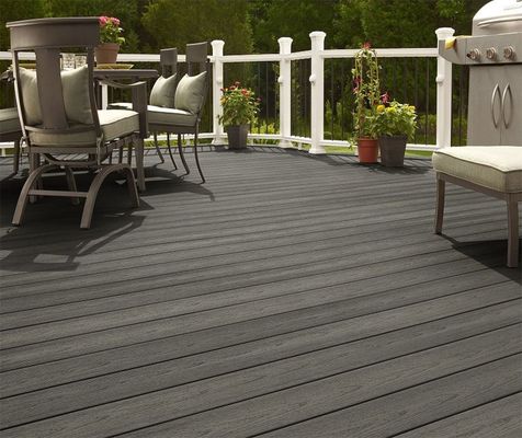 Trattamento di superficie doppia WPC Decking 18mm sopra spessore per il parco balcone giardino