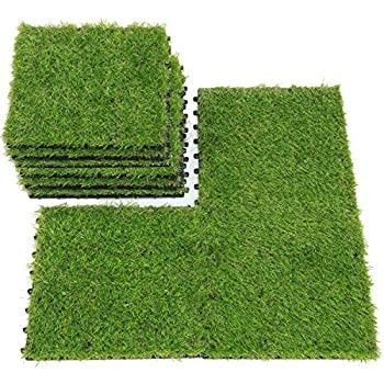 Piastrelle di erba finta interconnesse per erba artificiale dimensione 300x300x22/25mm drenaggio