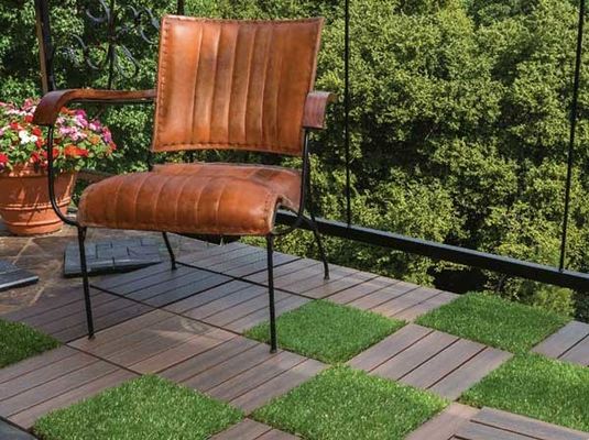 300x300x22/25 mm Dimensioni Piastrelle di terrazzamento interconnesse con pavimenti compositi in legno e plastica