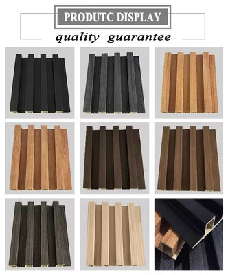 Pannelli di rivestimento in legno colorato 3D onde geometriche rivestimento di parete in PVC per sfondo TV