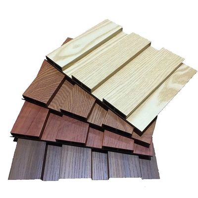 Pannelli da parete di rivestimento in vinile di grano di legno PVC WPC pannelli da parete per ufficio domestico moderno