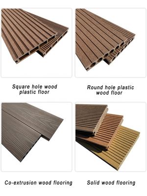 Moderna tavola da terra esterna in WPC per pavimenti di piscina resistenti alle crepe