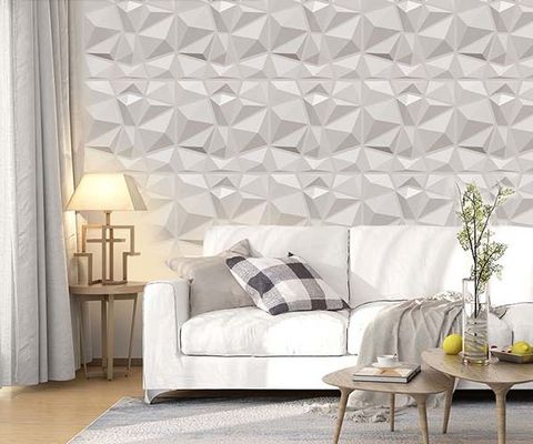 2023 Pannello a parete in PVC 3D ad alto lucido per il lusso del soggiorno TV sfondo a Direct