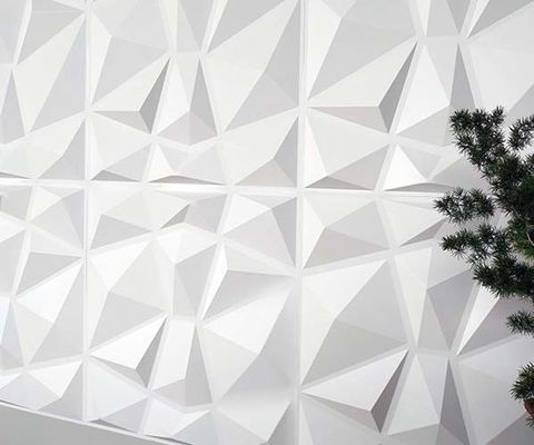 Altezza di rilievo 3D 22 mm Alto lucido Peel e Stick pannello di arte muraria in PVC per sfondo divano