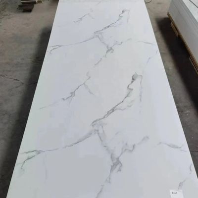 Stampa 3D su misura in nero PVC Marmo Lastra UV per l'arte moderna Pannelli per la decorazione delle pareti Interni