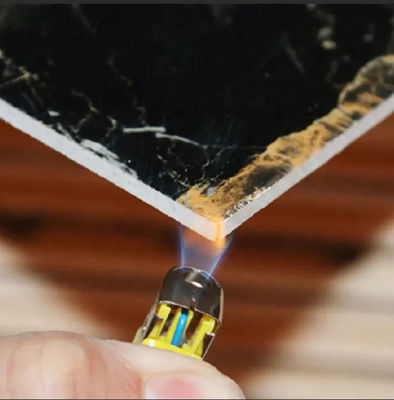 Stampa 3D su misura in nero PVC Marmo Lastra UV per l'arte moderna Pannelli per la decorazione delle pareti Interni